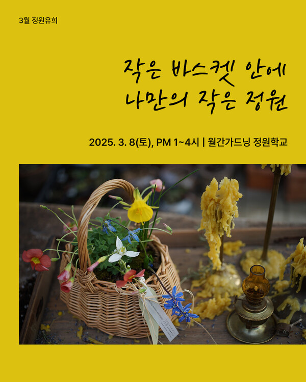 월간가드닝 3월 정원학교 감물 클래스 ‘바스켓 안 나만의 작은 정원’ < [DIY] 정원소품 만들기 < DIY가든 < 함께가드닝 < 기사본문 - 월간가드닝... 